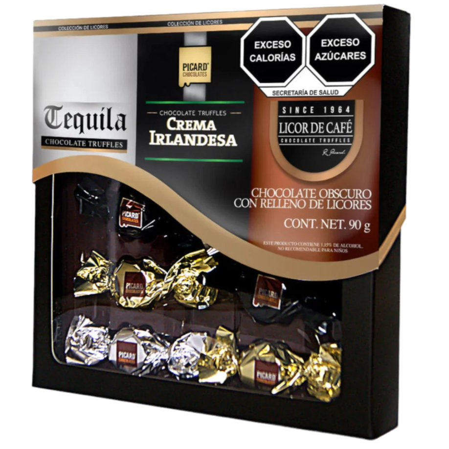 CHOC PICARD LICORES SURTIDOS 12/90 GRS