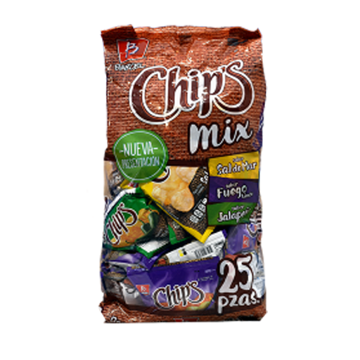 BOTANA BARCEL MINI CHIPS MIX 6/25 PZS