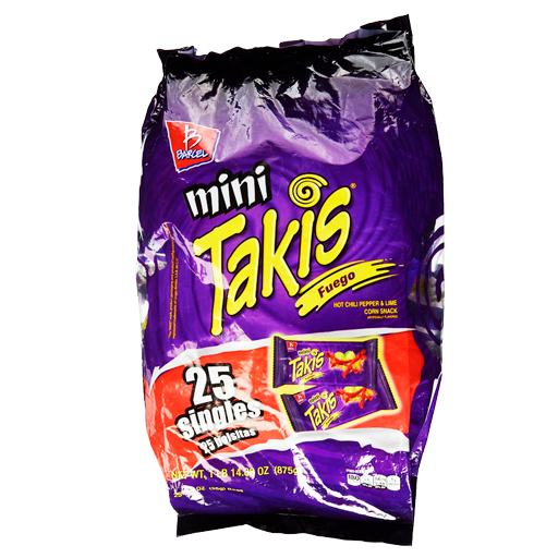 BOTANA BARCEL MINI TAKIS FUEGO 3/25 PZS