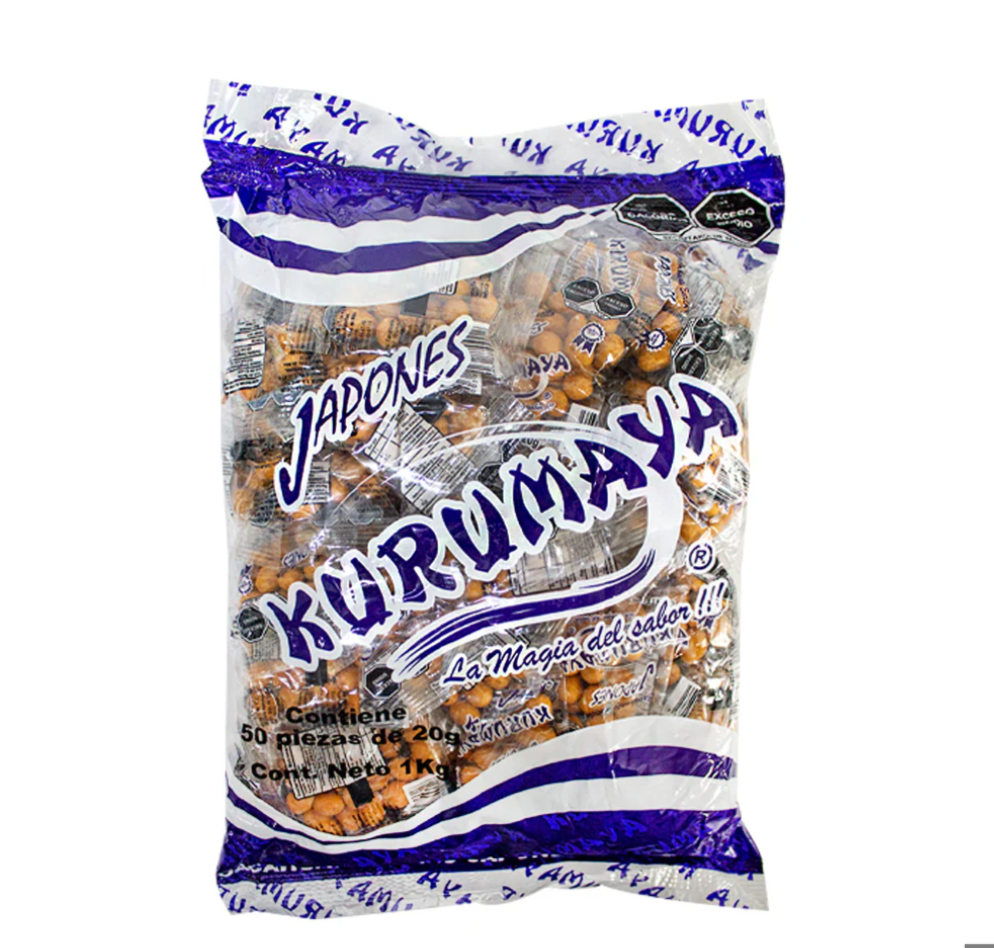 BOTANA KURUMAYA CACAHUATE JAPONES 20 GRS 25/50 PZS