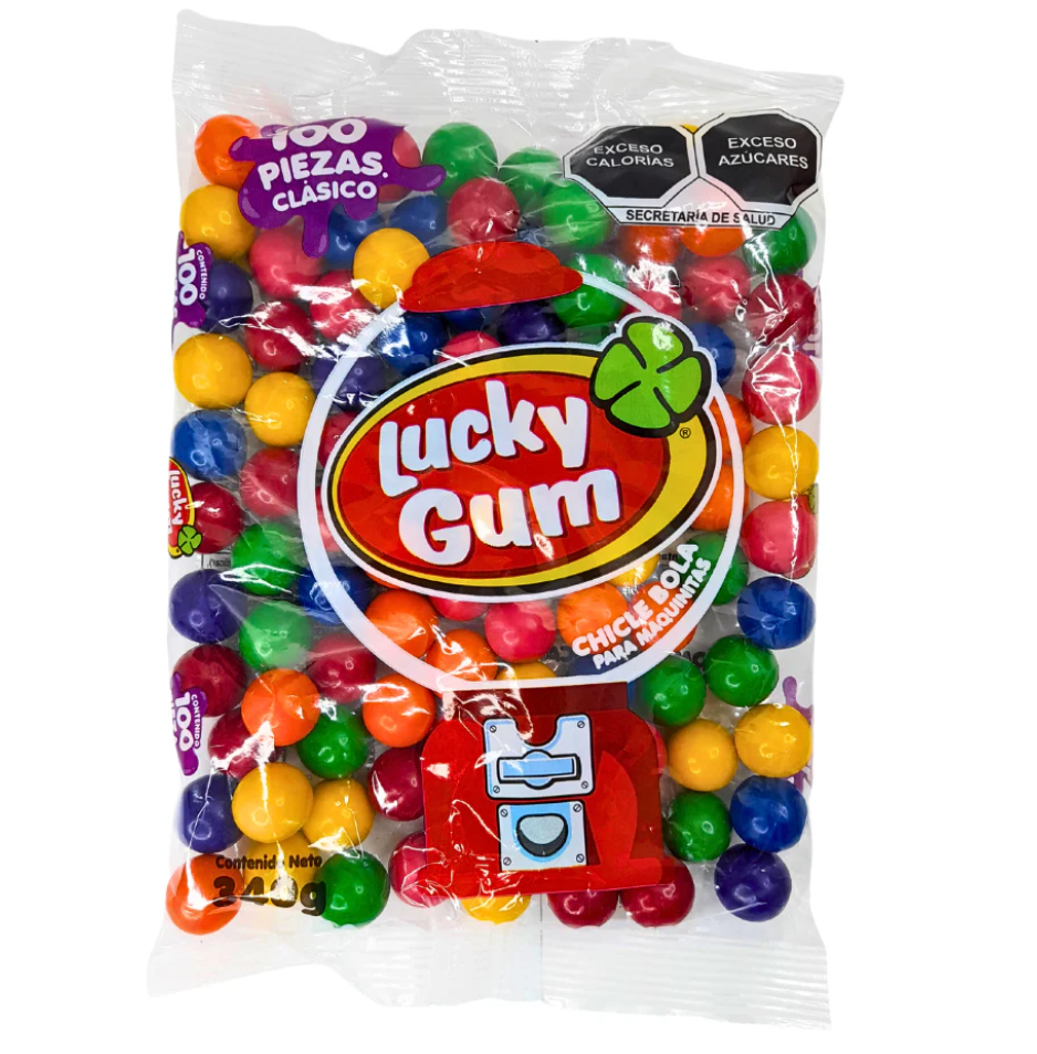 CHICLE LUCKY GUM CLASICO 20/100 PZS