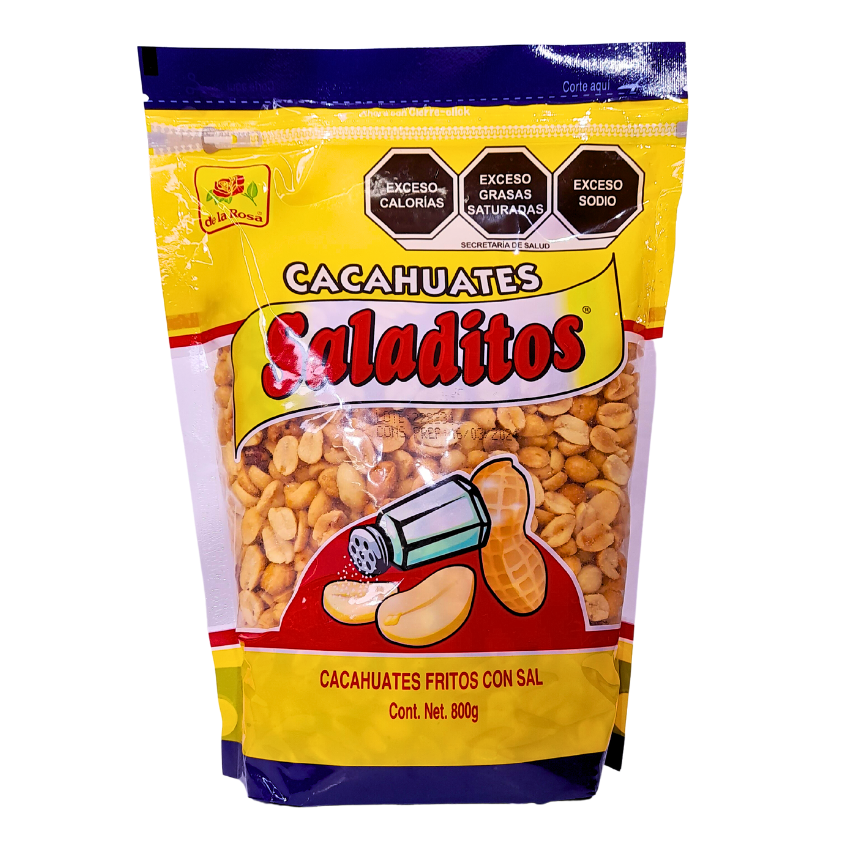 BOTANA LA ROSA CACAHUATE SALADITO 12/800 GRS