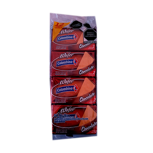 GALLETA COLOMBINA WAFER CHOC 36/12 PZS