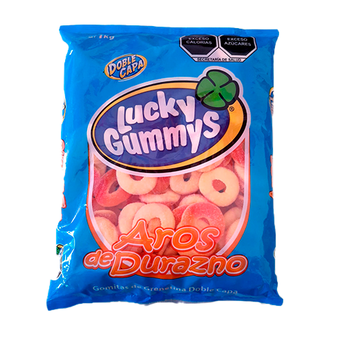 GOMA LUCKY ARO DURAZNO 8/1 KG