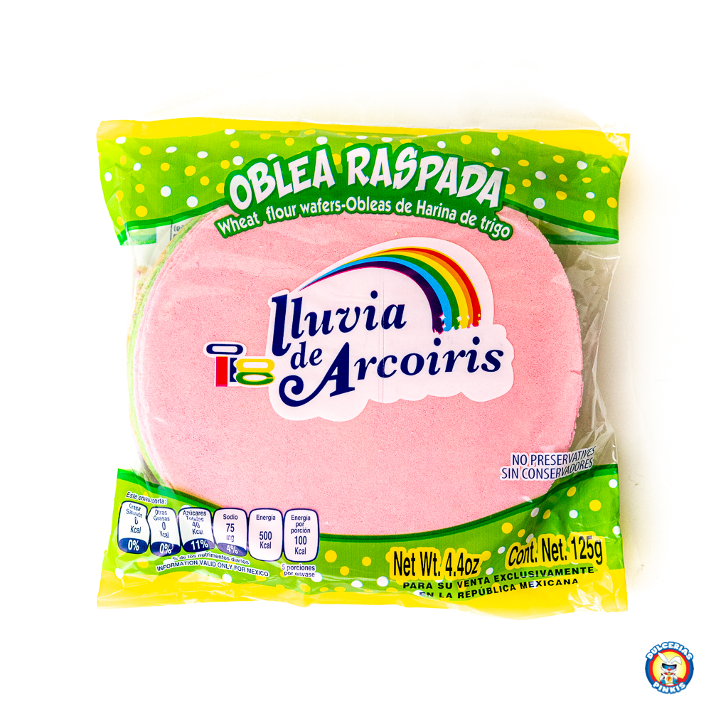 OBLEA ARCOIRIS MEDIANA 53/85 GRS