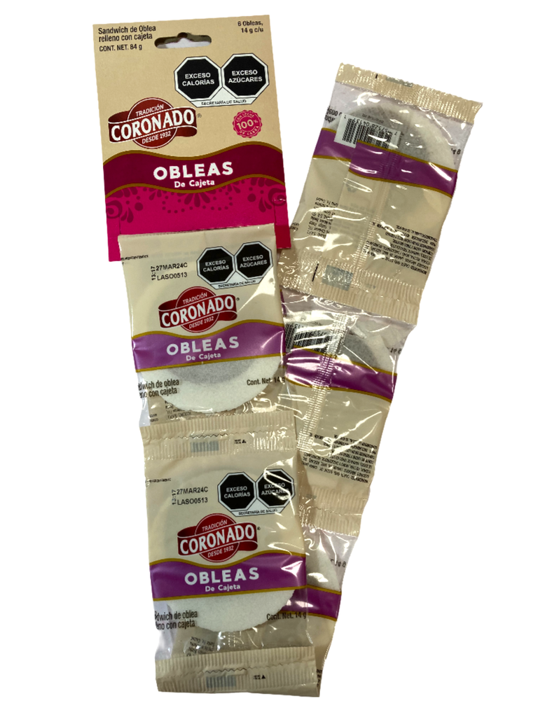 OBLEA RICOL C/CAJETA GDE 45/6 PZS
