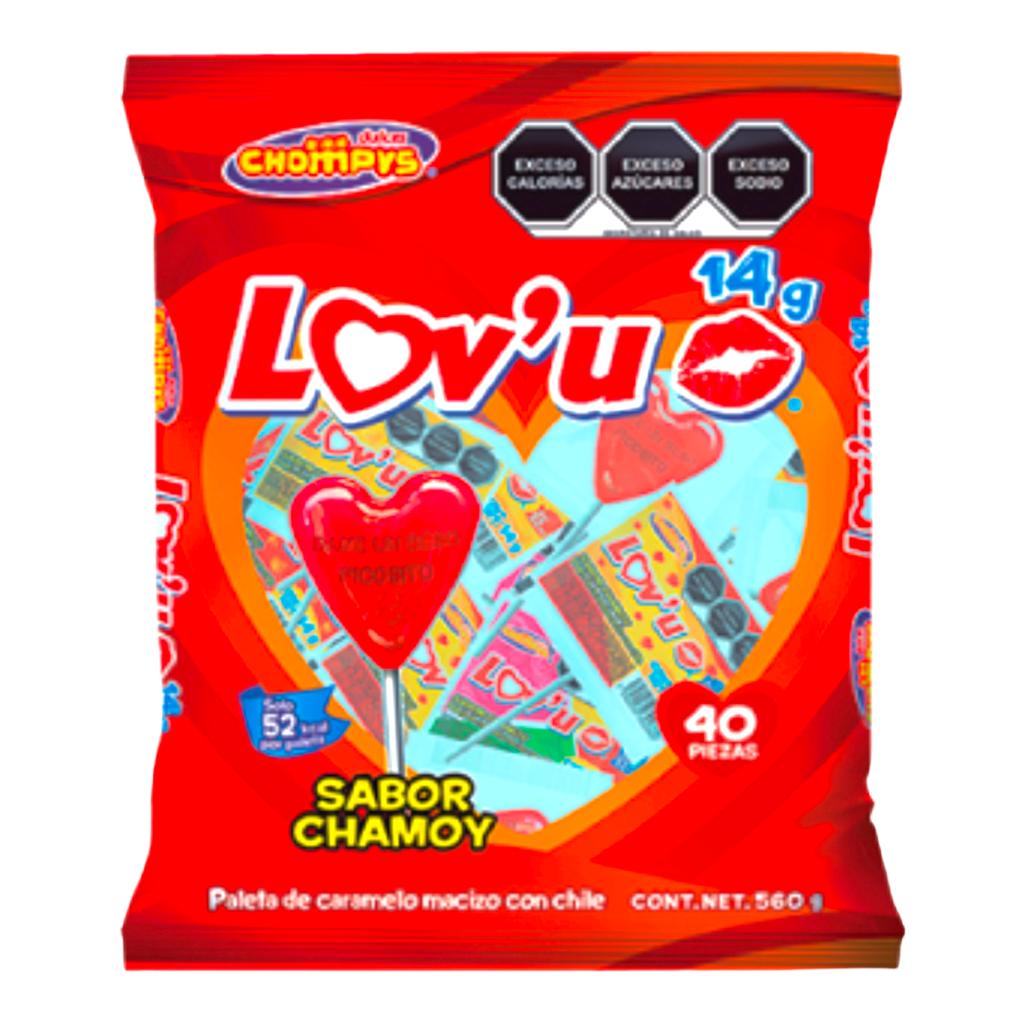 PALETA CHOMP LOVU CHAMOY 24/40 PZS