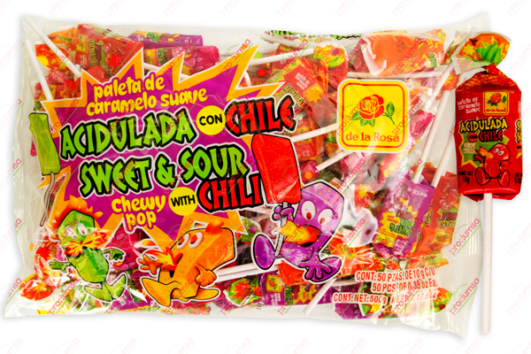 PALETA LROSA ACIDULADA SUAVE 25/40 PZS