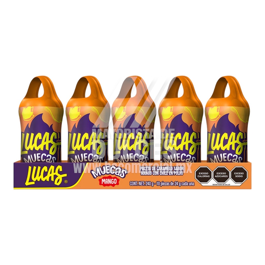PALETA LUCAS MUECAS MANGO 24/10 PZS