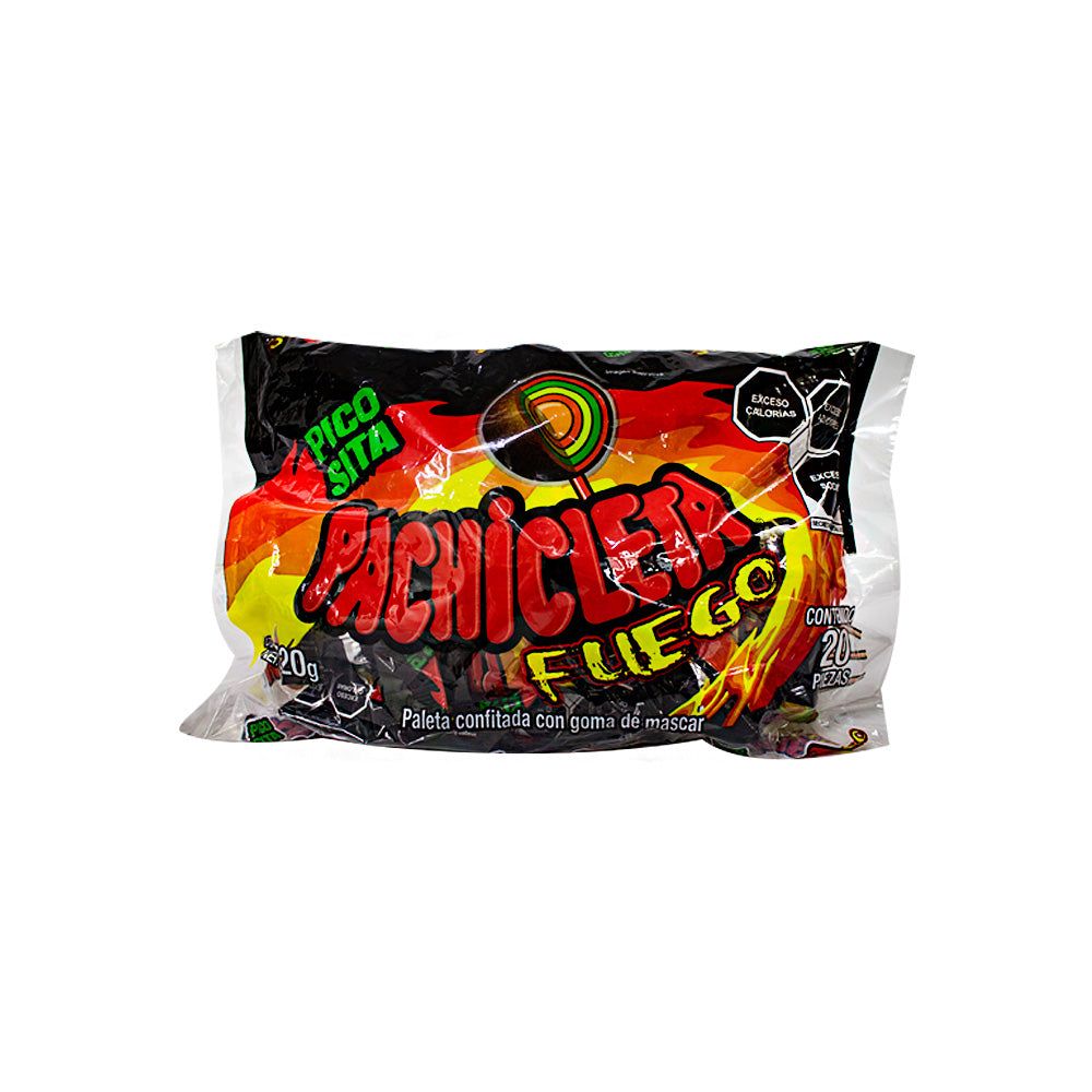 PALETA PACHICLETA FUEGO BOLSA 10/20 PZS