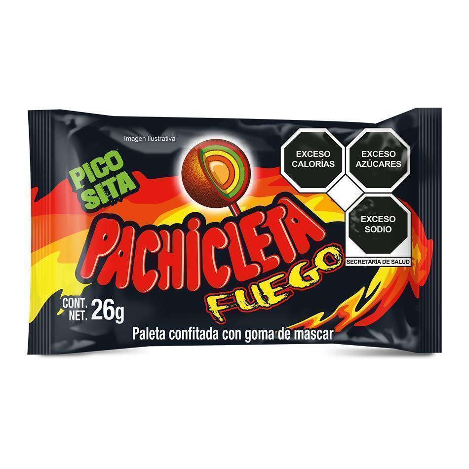 PALETA PACHICLETA FUEGO TIRA 20/10 PZS