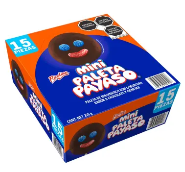 PALETA RICOLINO PAYASO MINI 12/15 PZS