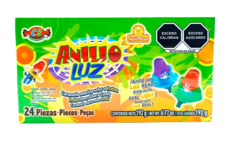 CAR DELICIAS ANILLO LUZ 12/24 PZS