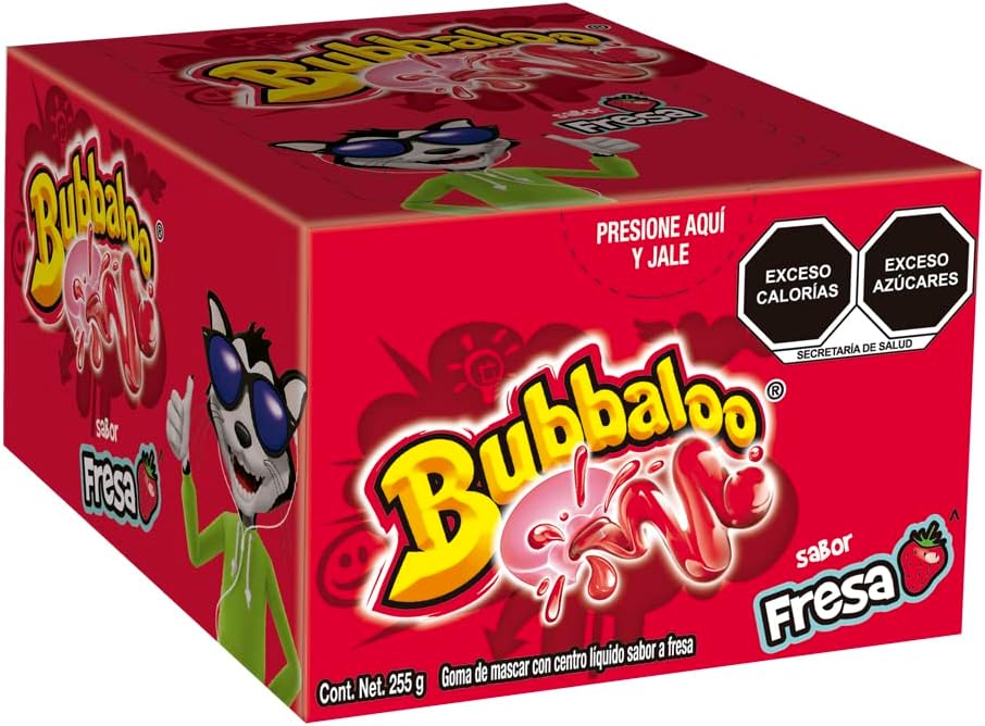 CHICLE ADS BUBBALOO FRESA 32/47 PZS