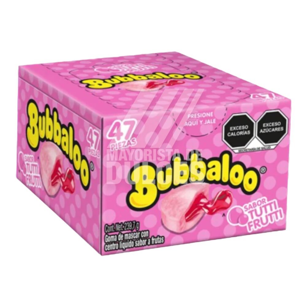 CHICLE ADS BUBBALOO TUTTI FRUTTI 32/47 PZS