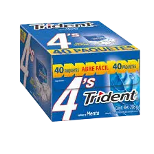 CHICLE ADS TRIDENT 4 S MENTA 40/40 PZS