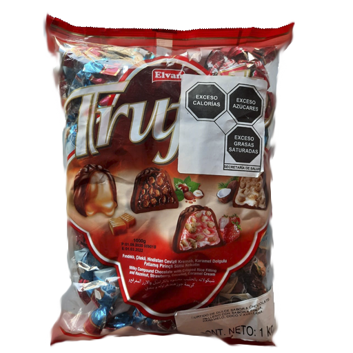 CHOC ELVAN MINI TRUFFLES MIX BOLSA 8/1 KG