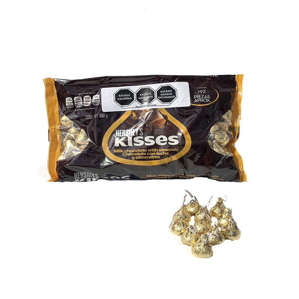 CHOC HERSHEY KISSES ALM 5/850 GRS