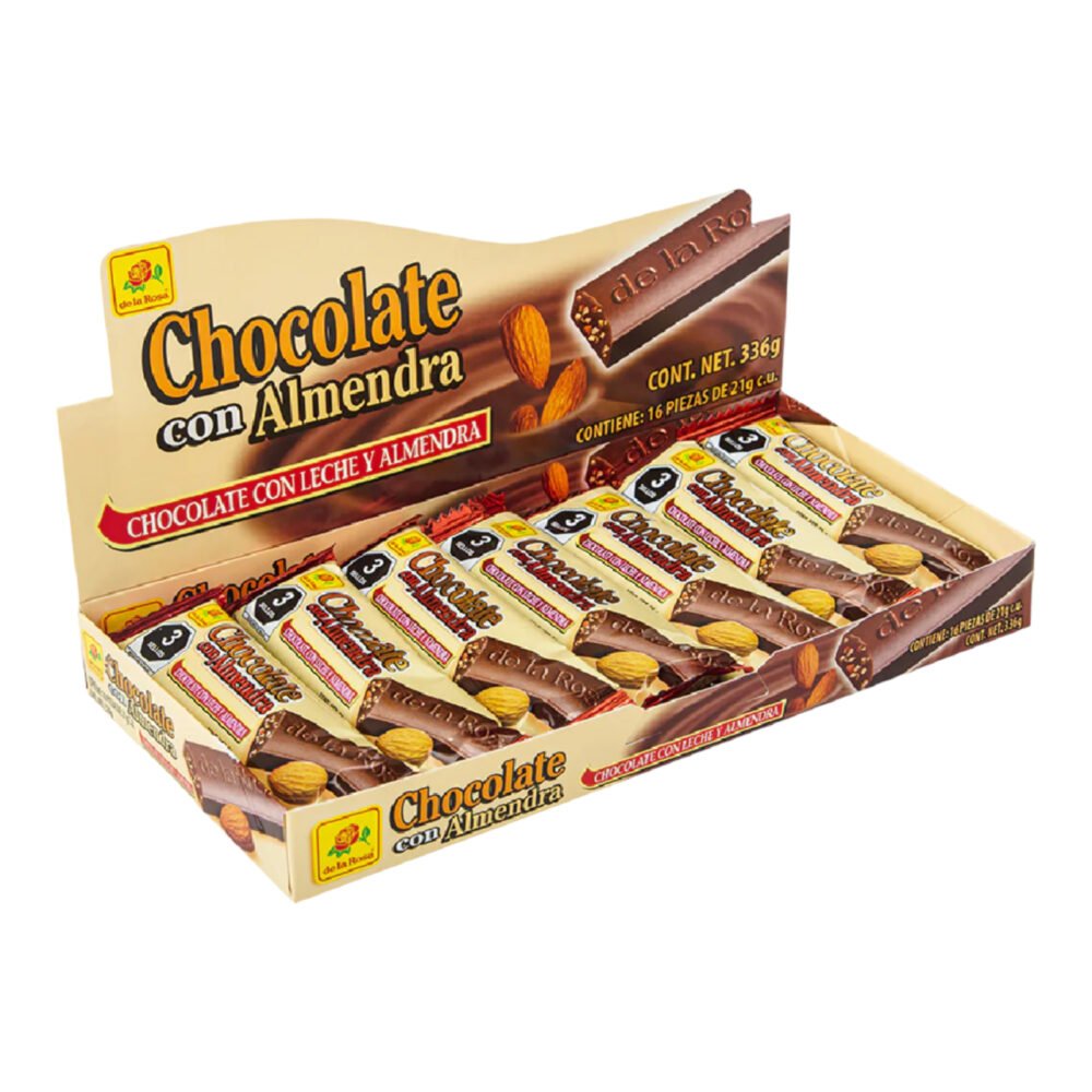 CHOC LROSA SUIZO C/ALMENDRAS 20/16 PZS