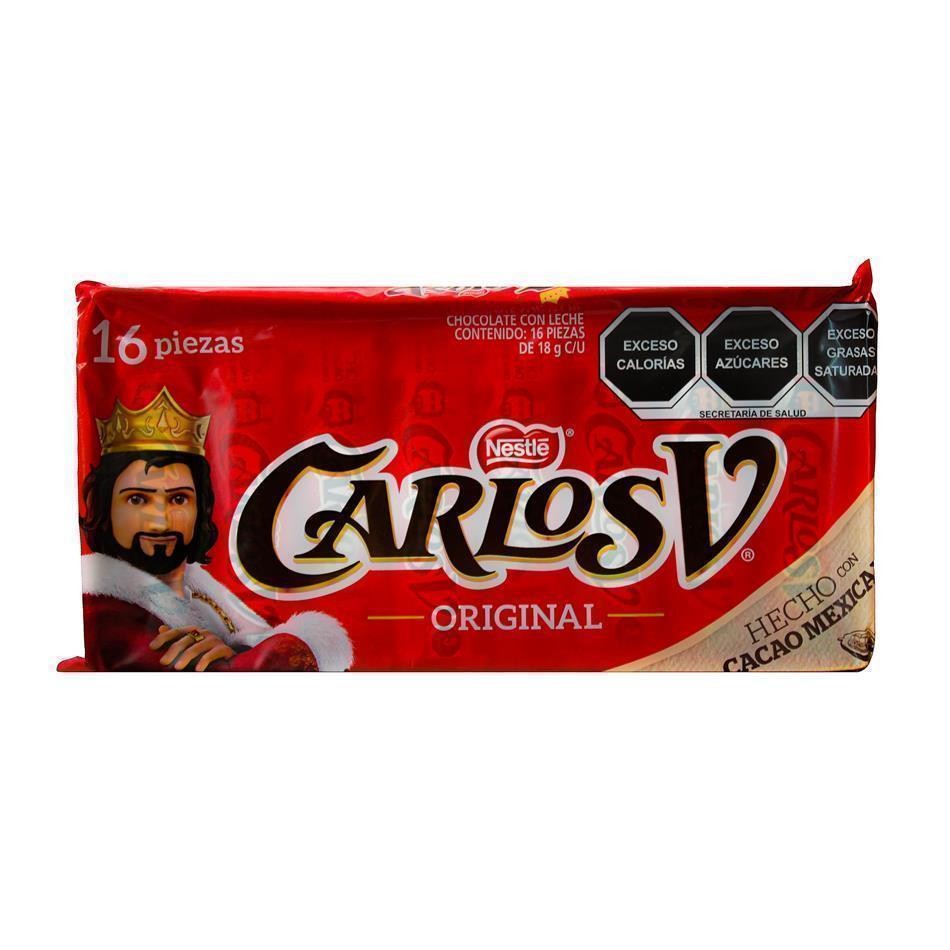 CHOC NESTLE CARLOS V SUIZO 28/16 PZS
