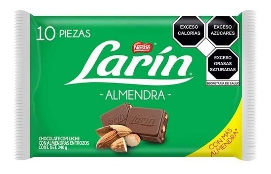 CHOC NESTLE LARIN ALMENDRA 30/10 PZS
