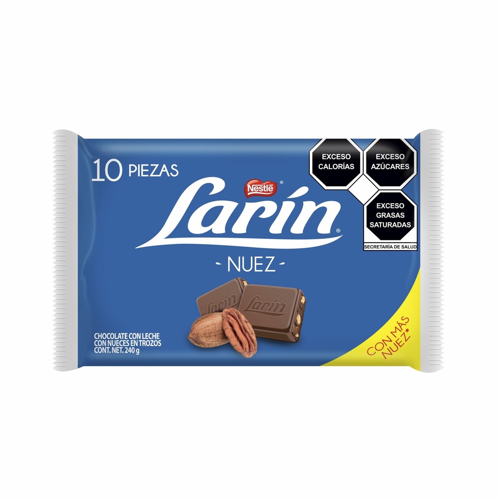 CHOC NESTLE LARIN NUECES 30/10 PZS