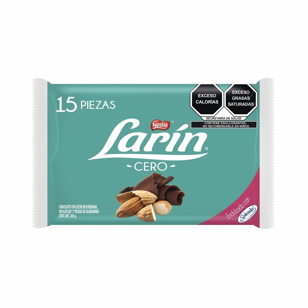 CHOC NESTLE LARIN SIN AZUCAR 10/15 PZS