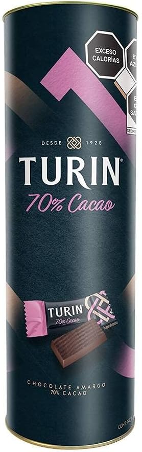 CHOC TURIN TUBO 70 CACAO 6/175 GRS