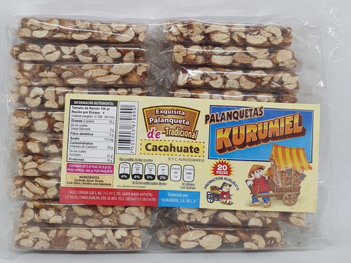 DR KURUMAYA PALANQUETA CACAH GDE 18/20 PZS