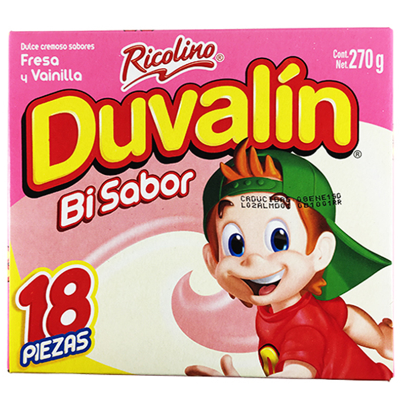 DUVALIN RICOLINO FRESA VAINILLA 24/18 PZS