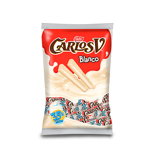 CHOC NESTLE CARLOS V STICK BLANCO 20/20 PZS