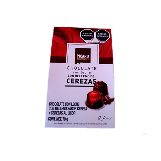 CHOC PICARD RELLENO CEREZA 12/70 GRS