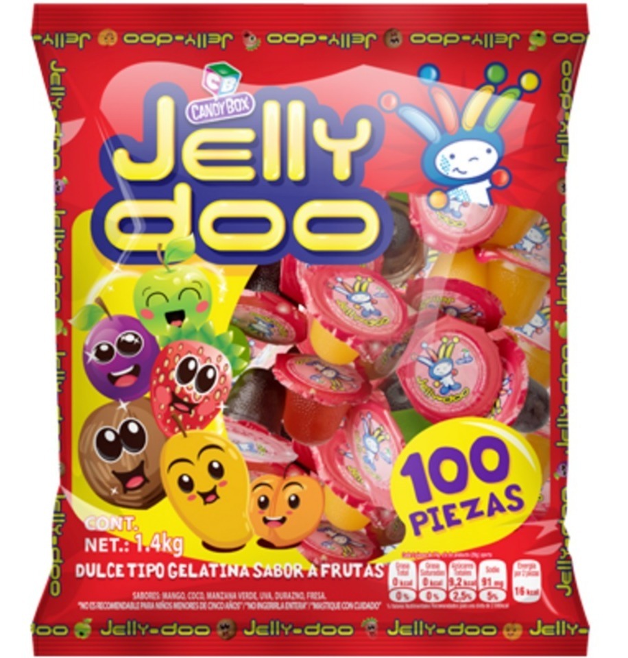 GELATINA MINI JELLY DOO 8/100 PZS
