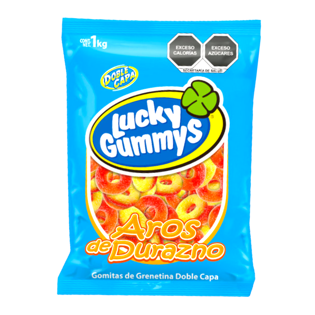 GOMA LUCKY ARO DURAZNO 8/1 KG