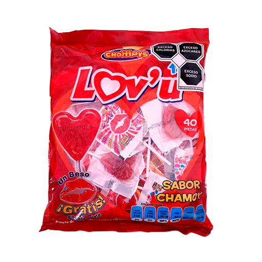 PALETA CHOMPYS LOVU CHAMOY 24/40 PZS