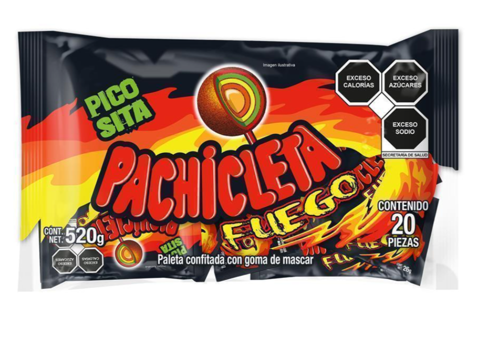PALETA PACHICLETA FUEGO BOLSA 10/20 PZS