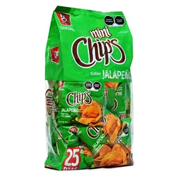 [BOBCJ] BOTANA BARCEL MINI CHIPS JALAPENO 6/25 PZS