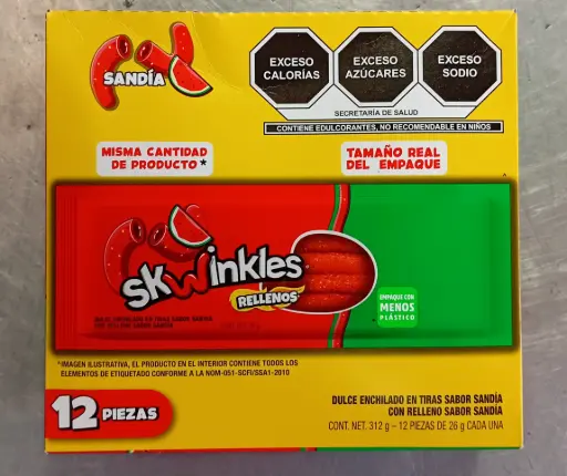 [TASRE] TAM LUCAS SKWINKLES RELLENOS SANDIA 24/12 PZS