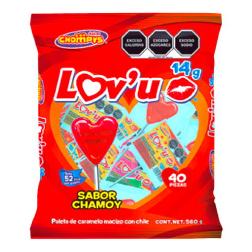 [PLCHLUC] PALETA CHOMP LOVU CHAMOY 24/40 PZS