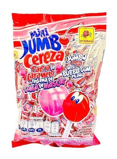 [PLMJS] PALETA LROSA MINI JUMBO CEREZA 25/50 PZS