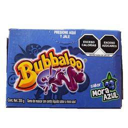 [CHKBMO] CHICLE ADAMS BUBBALOO MORA AZUL 32/47 PZS