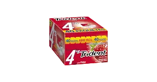 [CHT4FR] CHICLE ADS TRIDENT 4 S FRESA 40/40 PZS