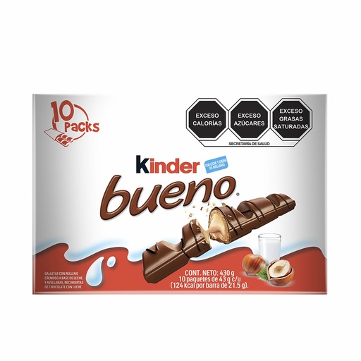 [CLFKB] CHOC FERRERO KINDER BUENO 12/10 PZS