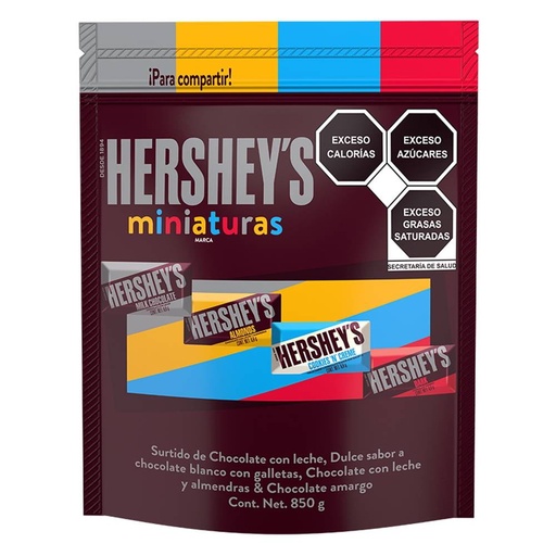 [CLKM8] CHOC HERSHEY MINIATURA 5/850 GRS