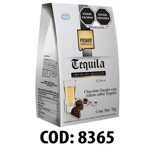 [CLLT2] CHOC PICARD LICOR TEQUILA 12/70 GRS