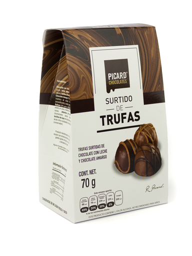 [CLTPST] CHOC PICARD SURTIDO TRUFAS 12/70 GRS