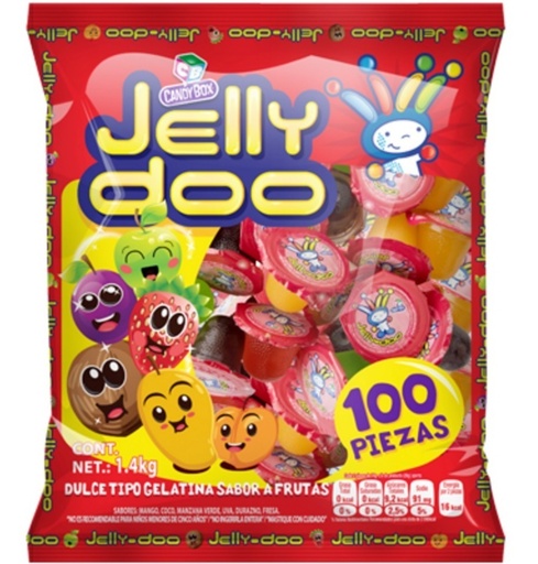 [BGJDO] GELATINA MINI JELLY DOO 8/100 PZS